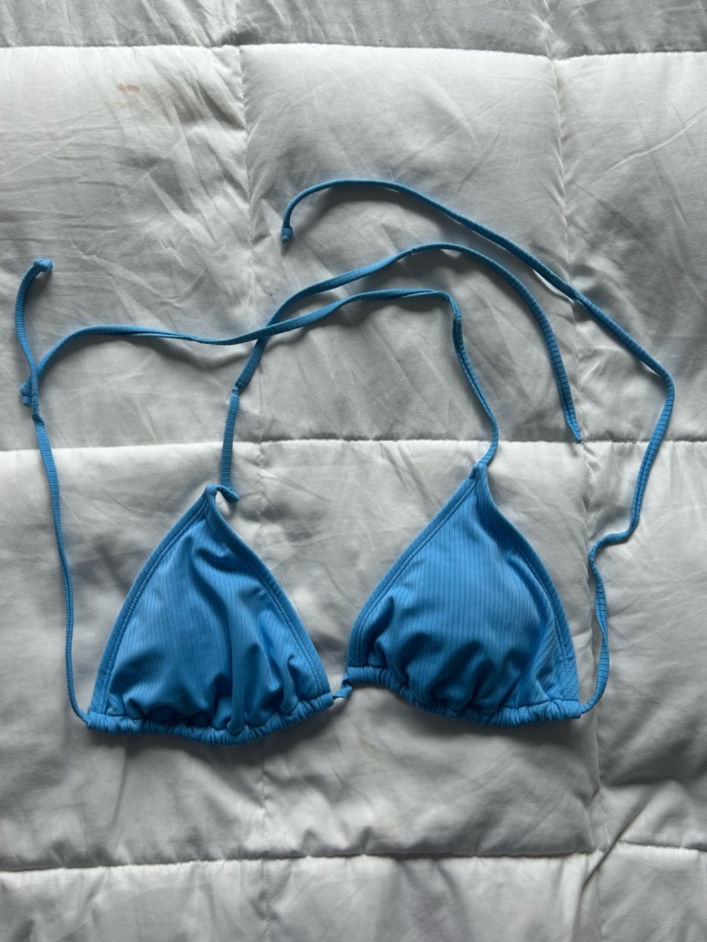 Wild Fable Light Blue Triangle Bikini Top Women’s 36DD